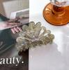 Resin Beautiful Acid Colorful Flower Hair Claw For Glamorous Updos And Elegance Everyday