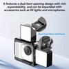 For Insta360 GO Ultra Aluminum Alloy Cage with Dual Cold Shoe Mount Shockproof Protective Frame