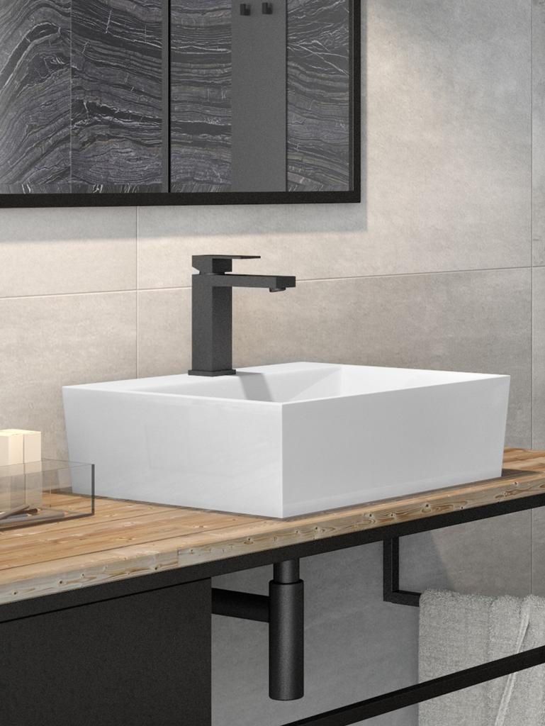 ASPIRA II chrome low washbasin tap Besco