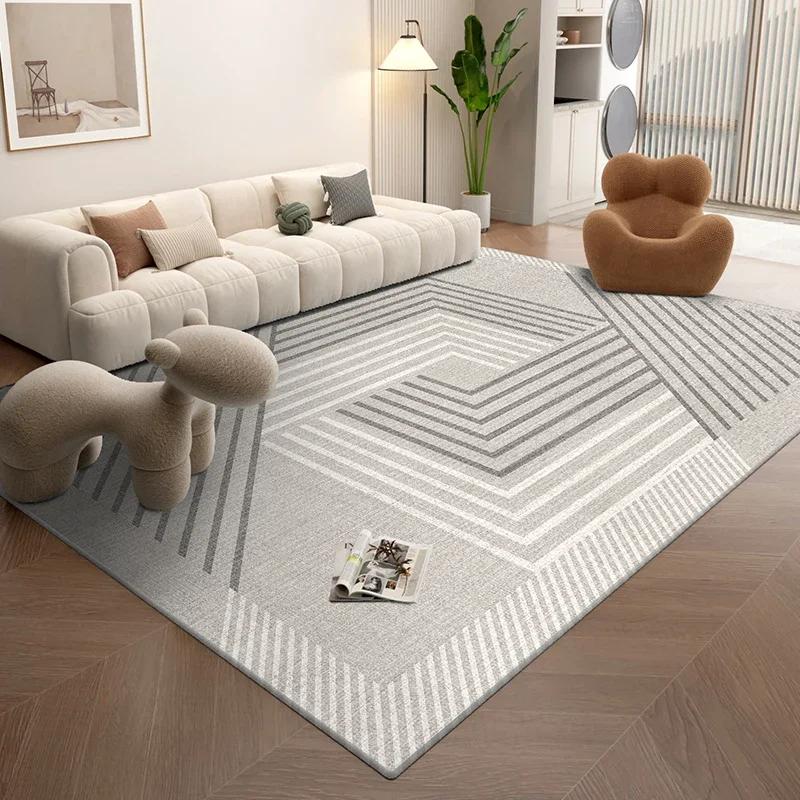 

Nordic Style Textured Area Rug for Living Room Bedroom Oversized Machine Washable Non-Slip Soft Floor Mat 80x120cm