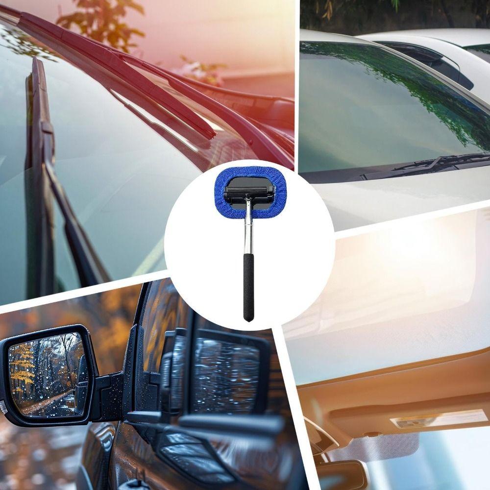 2 IN 1 Glass Wiper Multifunctional Window Squeegee New Glass Cleaning Brush for Car