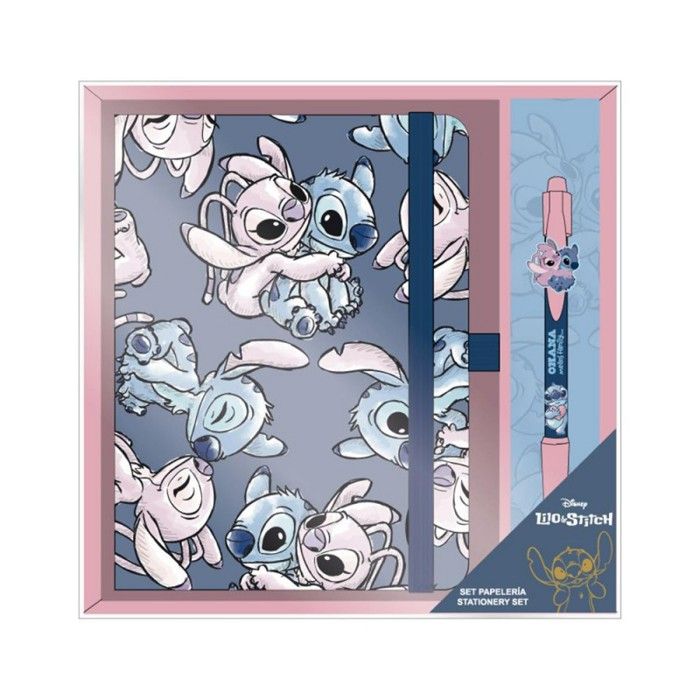 Set Stitch &amp; Angel Disney - Carnet de Notes et Stylo