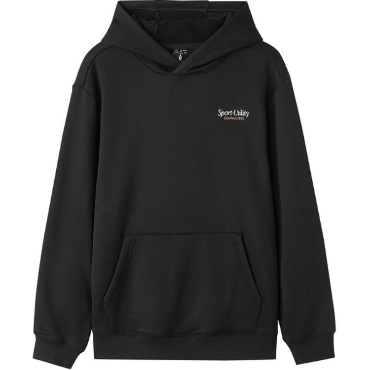Skechers Sports League Series Hooded Fashion Pullover Sweatshirt Men tops Carbon-Black L424M023-0018 M
