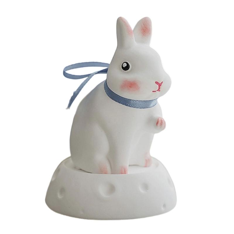 

Handcrafted Moon Rabbit Scented Candle/ Statue Wax Blend Autumn Festival Home Decoration