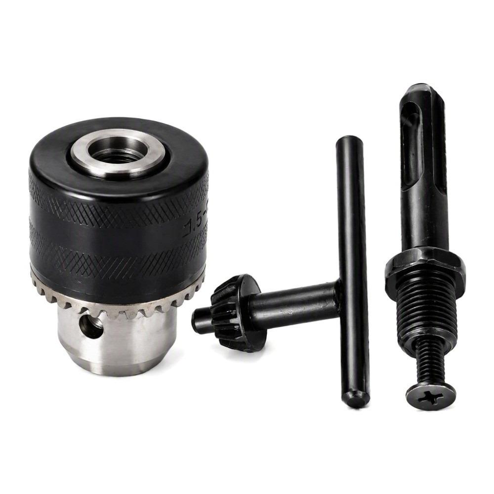 1/2-20UNF Thread Keyed Drill Chuck 1.5-13mm Capacity Three Jaw Drill Chuck  Fixing Drilling