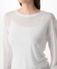 MUSINSA STANDARD WOMAN Women'S Linen-Like Long-Sleeve Knit T-Shirt [White]
