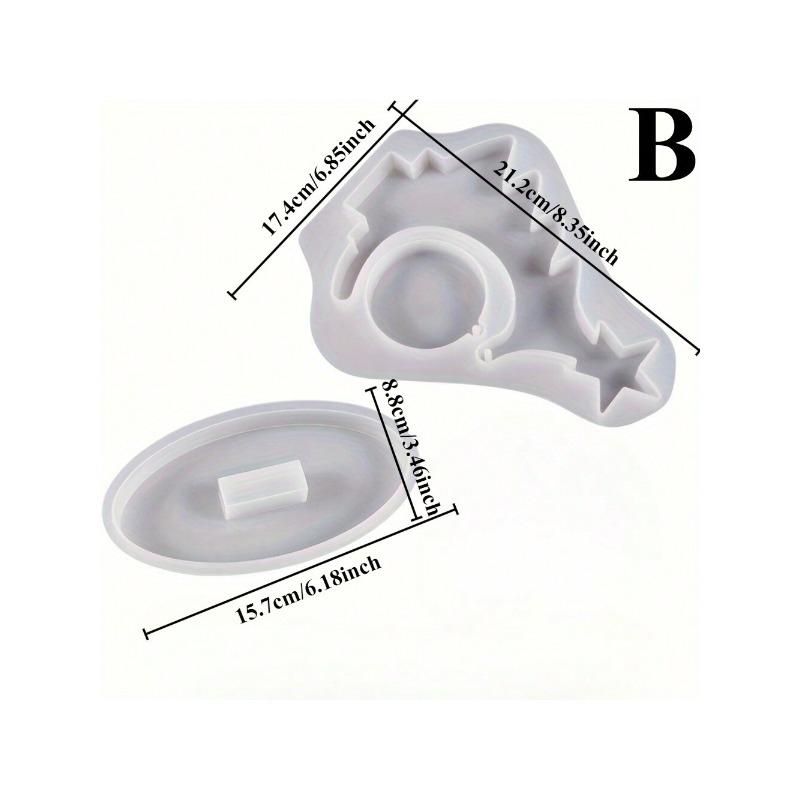 

3D Christmas Tree Epoxy Resin Mold for Photo Frame Hanging Ornament DIY Craft Jewelry Making and Holiday Party Decor Supplies S