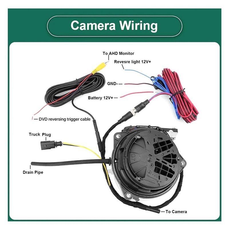 Car Flipping  Reversing Camera For VW Golf 6/7/8 Polo CC Beetle Magotan B6 B7 B8 EOS T-Roc Passat Without