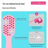 Korean Crystal Handle Toothbrush with Soft Bristles and Gum Protection - Adult Couple Wide Head
