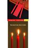 Red & White Long Pole Candles - 100 Pack, Free Shipping, Large Size for Power Outages & Emergency Lighting.