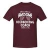 Unisex Awesome Kickboxing Coach Looks Like T Shirt Streetwear Oversized Oneck Cotton Sleeve Unisex Tshirt