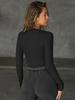Herbst 2025 Y2K Tief V-Ausschnitt Cutout Sexy Slim Fit Langarm Strickpullover