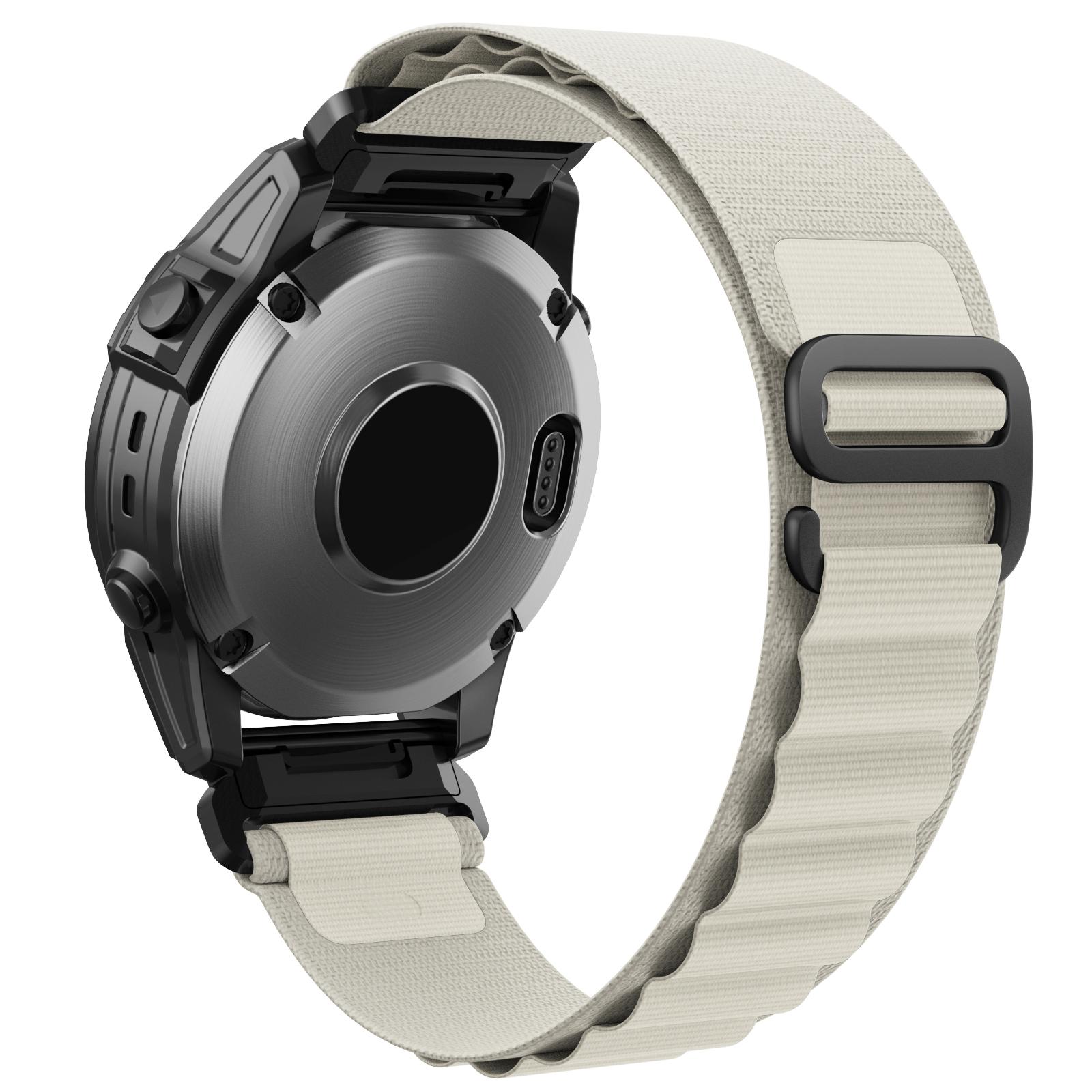 

Для Garmin Fenix 7/Forerunner 965/955/945/935 Ремінець для годинника Нейлонова петля Швидкознімне 22 мм Браслет White