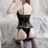 Sexy Lingerie Women's Sexy Suspender Seduction Open-file Onesie Pantyhose