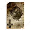 Hellraiser Lament Configuration Tin Sign Posters Lament Configuration Retro Metal Plaque Poster Personalized Mural Decor Sign