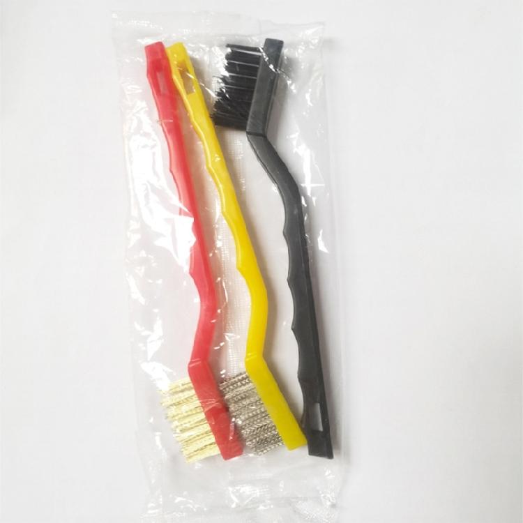 5Pcs Stove Cleaning Brush Gas Stove Cleaning Wire Brush Kitchen Tool Metal Fiber Brush Strong Decontamination