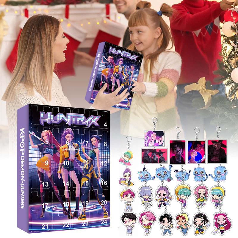 K-POP Demon Hunters Anime Keychain: Cartoon Unboxing Merchandise