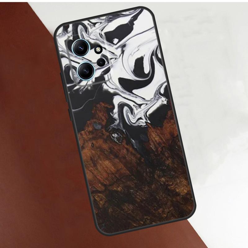 Wood Resin Traveler Protective Case For Xiaomi Redmi Note 14 10 11 12 13 15 Pro Plus Cover For Redmi 15 14C 12C 10C 13C 15C