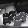 For Tesla Model 3/Y Center Console Water Cup Holder Limiter Premium TPE Sleeve Pad with Storage Function Upgrade Your Car Amagi