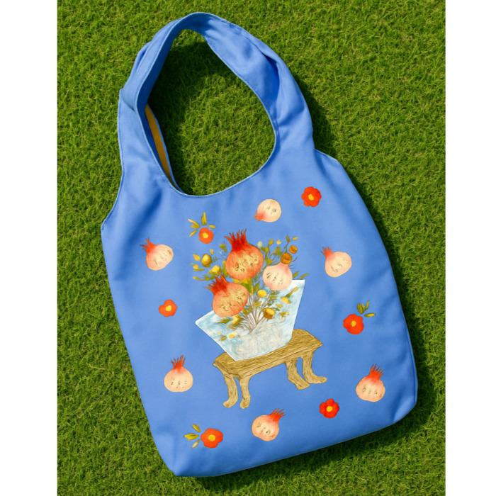 

Korean Minhwa Eco-Friendly Basket Bag – blue blue