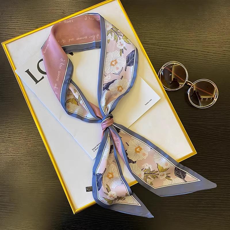 

Исихара Женский Ретро Цветочный Длинный Шарф на Шею и Повязка на Голову