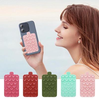 Phone Sticky Grip Double-Sided Love Suctions Phone Case Phone Holder Adjustable Silicon Adhesive Accessory Portable Strong