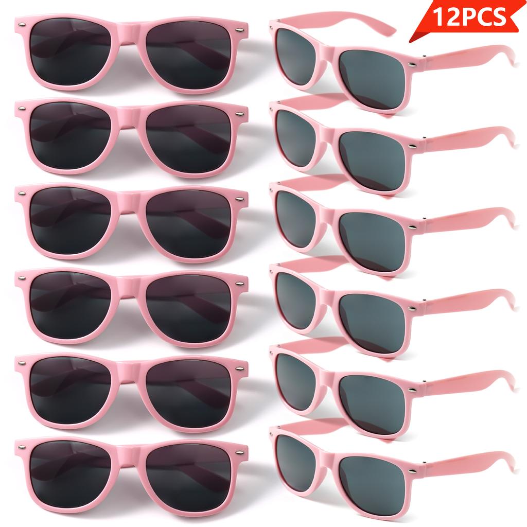 12pcs Stylishable Y2K Rectangular Sunglasses for Daily Use with Full Frame Suitable for Daily Leisure and Activities