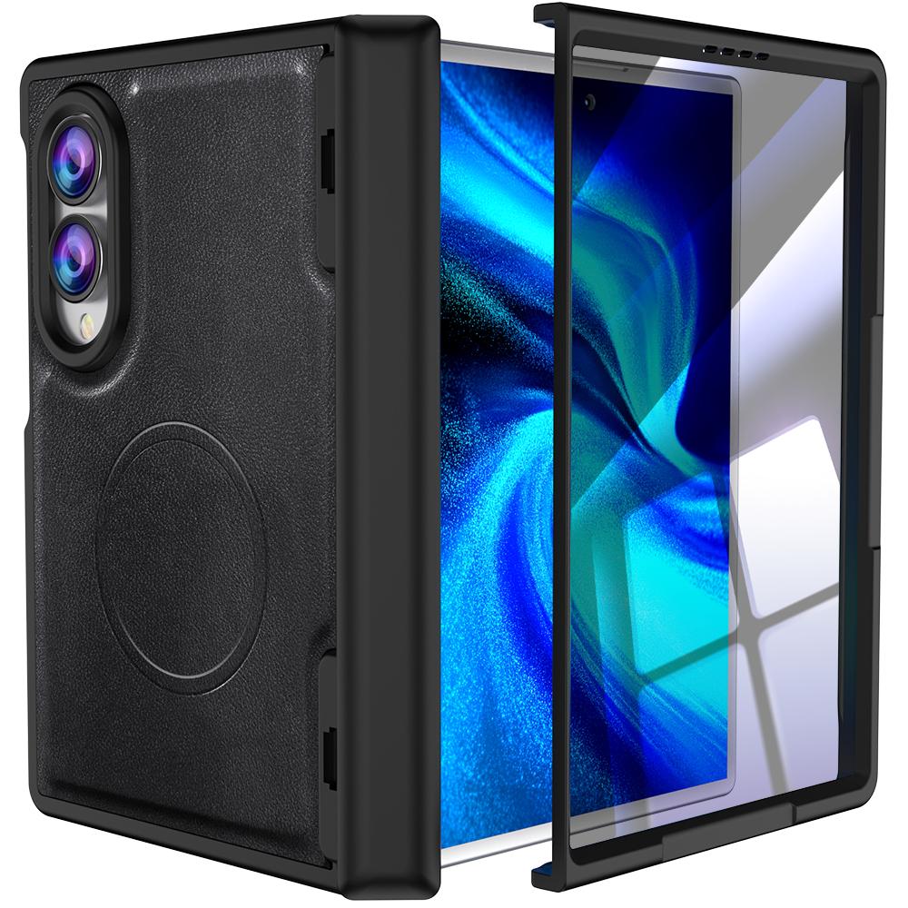 Luxury Magnetic Leather Shell membrane Integration Case for Samsung Galaxy Z Fold8 Fold 8 Wide Shockproof for Magsafe Cover
