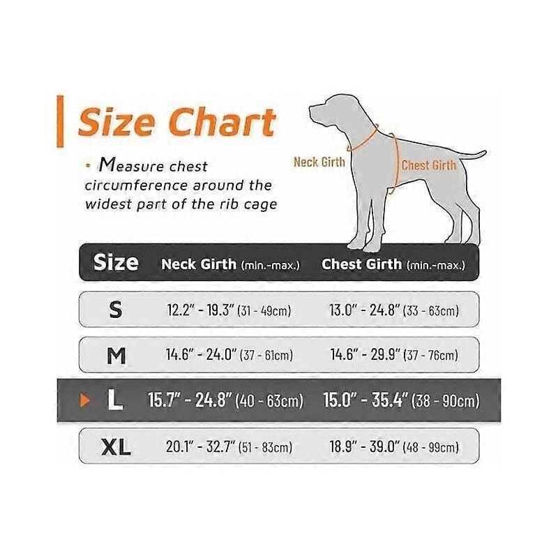 Orange Dog Harness, Adjustable Reflective Anti-Tear Dog Harness, Easy to Put On, with Control Handle, Arnet