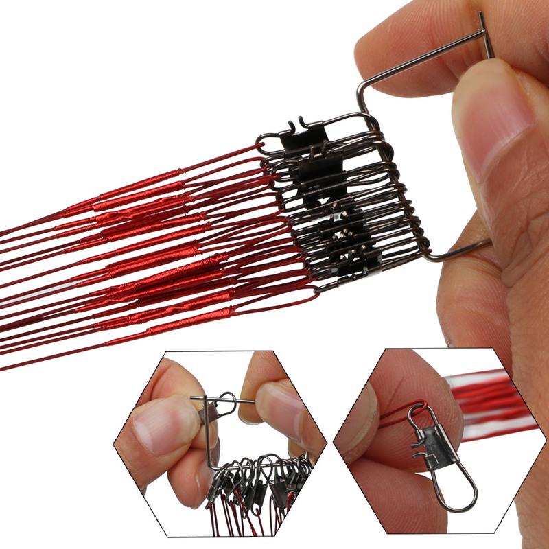 Buy Sizes Steel Wire Fishing Lines Leader with Swivel Fishing - Main Image