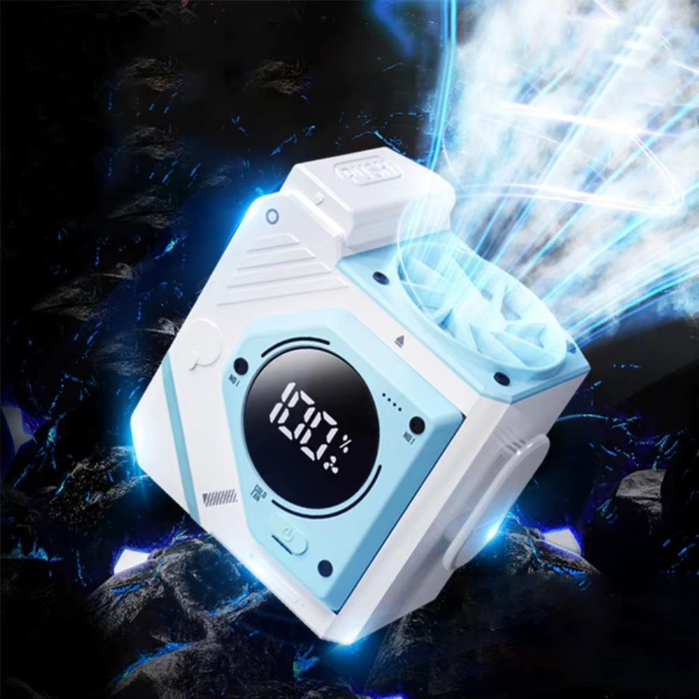 5000/9800mah Hanging Waist Fan Wearable Mini Electric Fan Portable Waist Clip Fan  Outdoor Work