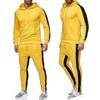 Men's Cross-Season Casual Sports Suit: Hooded Sweatshirt & Trousers Two-Piece Set.