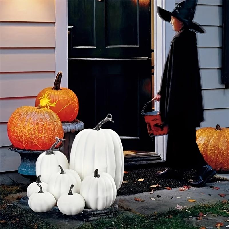 7PCS Simulation Pumpkin Model Artificial Pumpkin Decoration Garden Party Decoration Halloween Thanksgiving Decoration