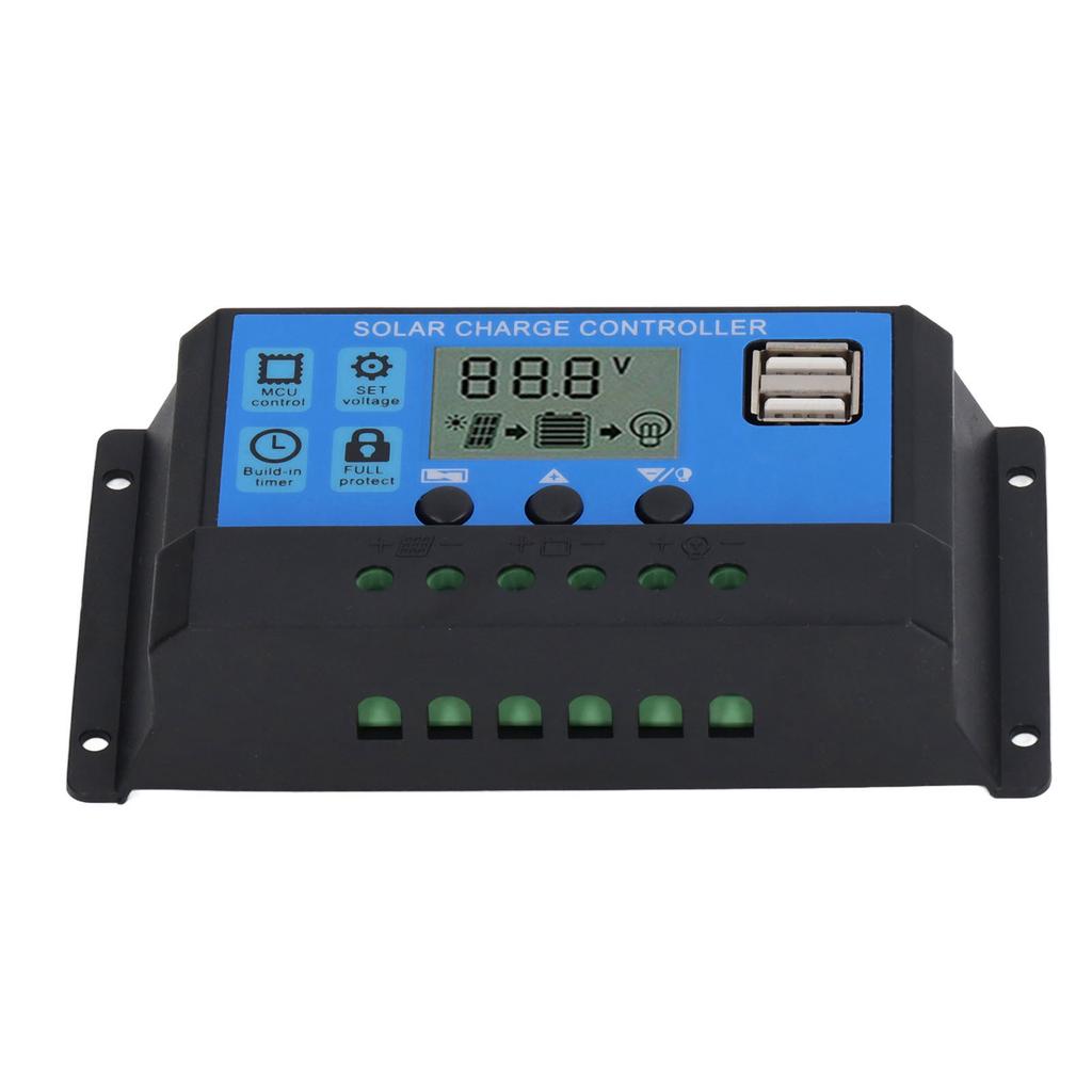 12V 24V Solar Panel Controller PWM Photovoltaic Regulator LCD Display MPPT Solar Charger 100A