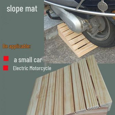 Solid Wood Electric Motorcycle Curb and Threshold Ramp