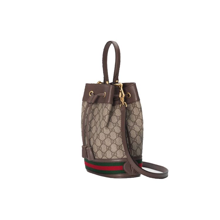 Gucci Borsa Secchiello Piccola Ophidia Beige Borse da Donna Marrone 550621-96I3B-8745