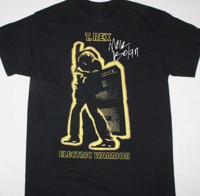 Vtg T REX ELEKTRYCZNY WOJOWNIK Ciężka Bawełna Czarny T-shirt Unisex S-5XL Unisex T-shirt
