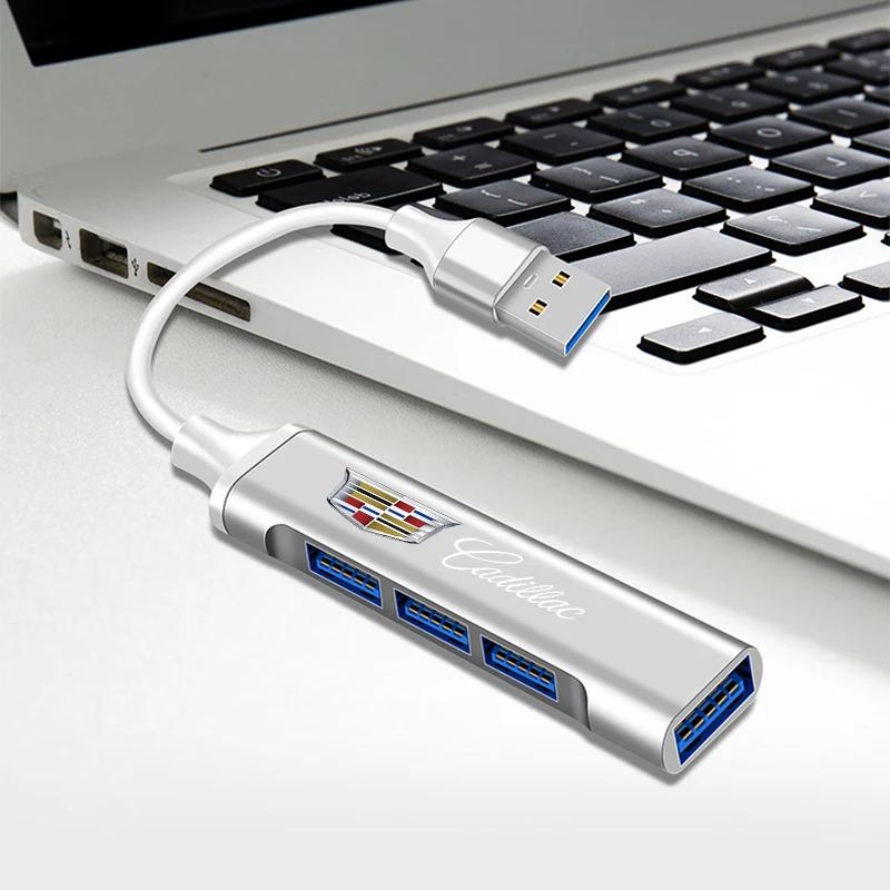 Type c 4 port USB High Speed 4 in 1 USB c Adapter for Cadillac CT5 STS XLR CT4 GT4 SLS SLR XT6 Escalade XT4 XT5 SRX XTS ELR BLS