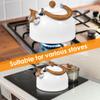 3/2L Tea Kettle W/ Anti-scald Handle Rustproof Whistling Tea Kettle Stainless Steel Stove Top Tea Kettle Whistling Kettle Teapot