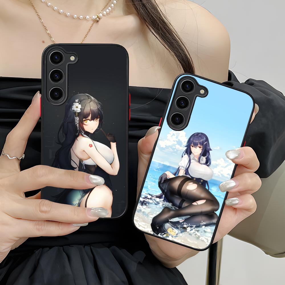 Azur Lane Azuma Mobile Phone Case for Samsung Galaxy S25 S24 S23 S22 S21 Plus FE Ultra Colour Silicone Protective Pretty Luxury