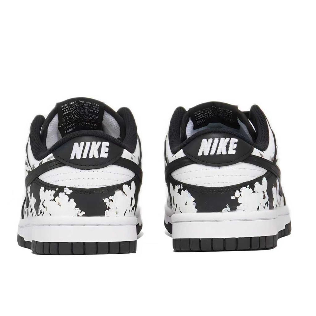 Nike Dunk Abrasion Resistant Slip Resistant Low Top Skateboard Shoes Unisex Black White DD1391-100(Team1007-