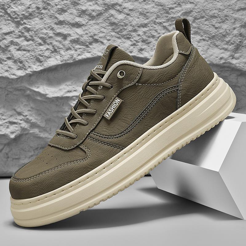 Men Comfortable Oxfords Shoe Men's Work Shoes Board Outdoor Driving Fla Genuine Leather Casual Shoes Cow Suede Wear-resisyant