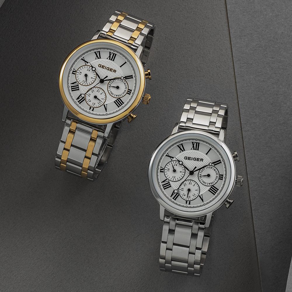 Gaigeo Ge1268Gcb Men'S Multifunction Metal Watch