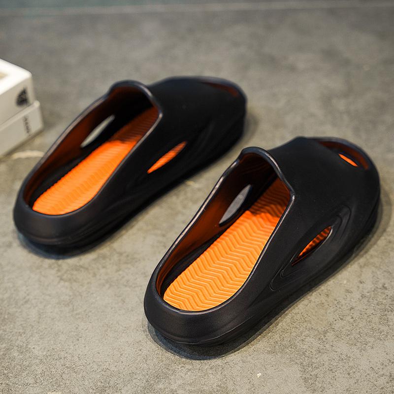 38-45 Herren Groß Mode Weiche Sohle Einzeiler Pantoletten Zuhause Freizeit Hausschuhe Strandsandalen