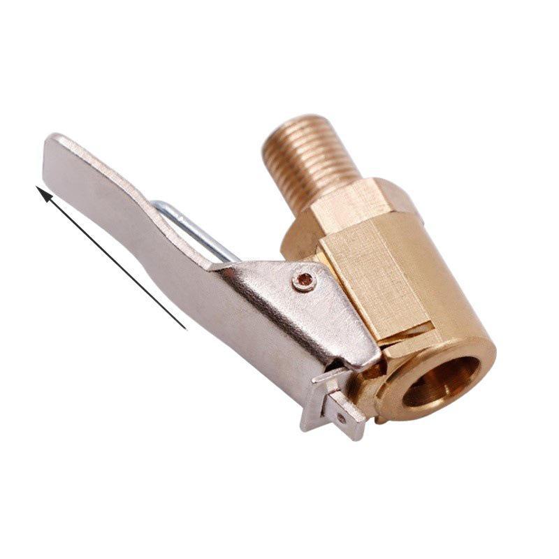 Portable Car Tire Air Pump with Suction Cup Valve Connector Adapter Clip.