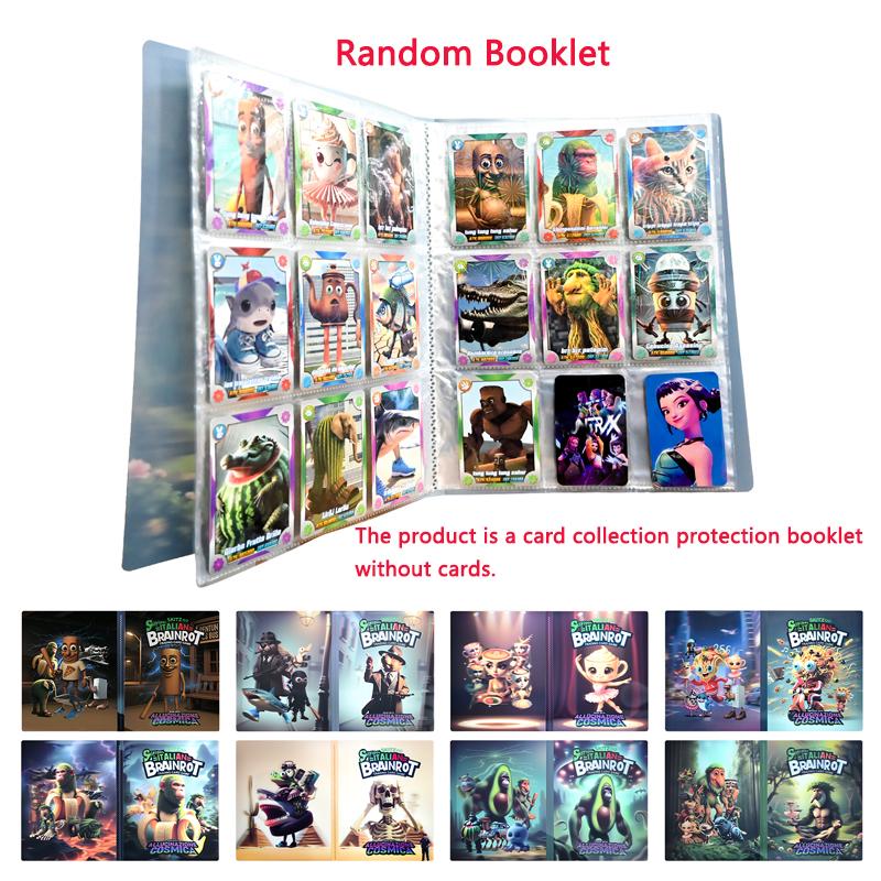 216 Pocket /set Italian Brainrot Cards Protector Booklet Album Trading Card Binder Holder Collection Storage Anime Card Booklet