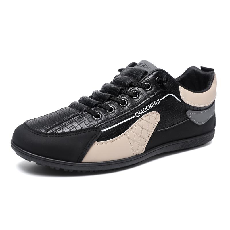 

Men s Vulcanized Shoes Fashion Comfortable Soft-soled Leather Casual Sneakers Loafers Outdoor Walking Shoes 39