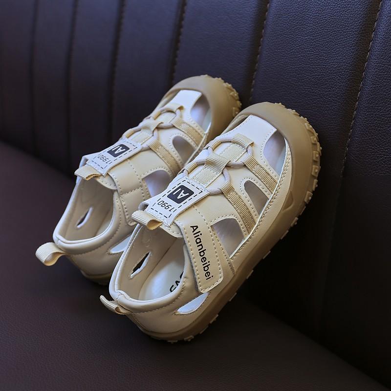 Boys Shoes Bag Head Sandals Summer New Children's Beach Shoes Girls Hollow Outdoor Children's Baby Shoes