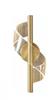Twist W - Wall Lamp, Modern LED Wall Lamp, Golden Brass