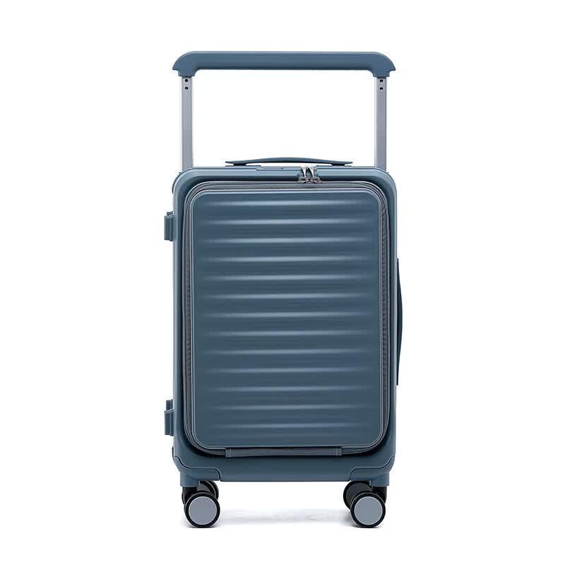 Yi Ke Tu Jing Aluminum Frame Front-Opening Wide-Body Luggage